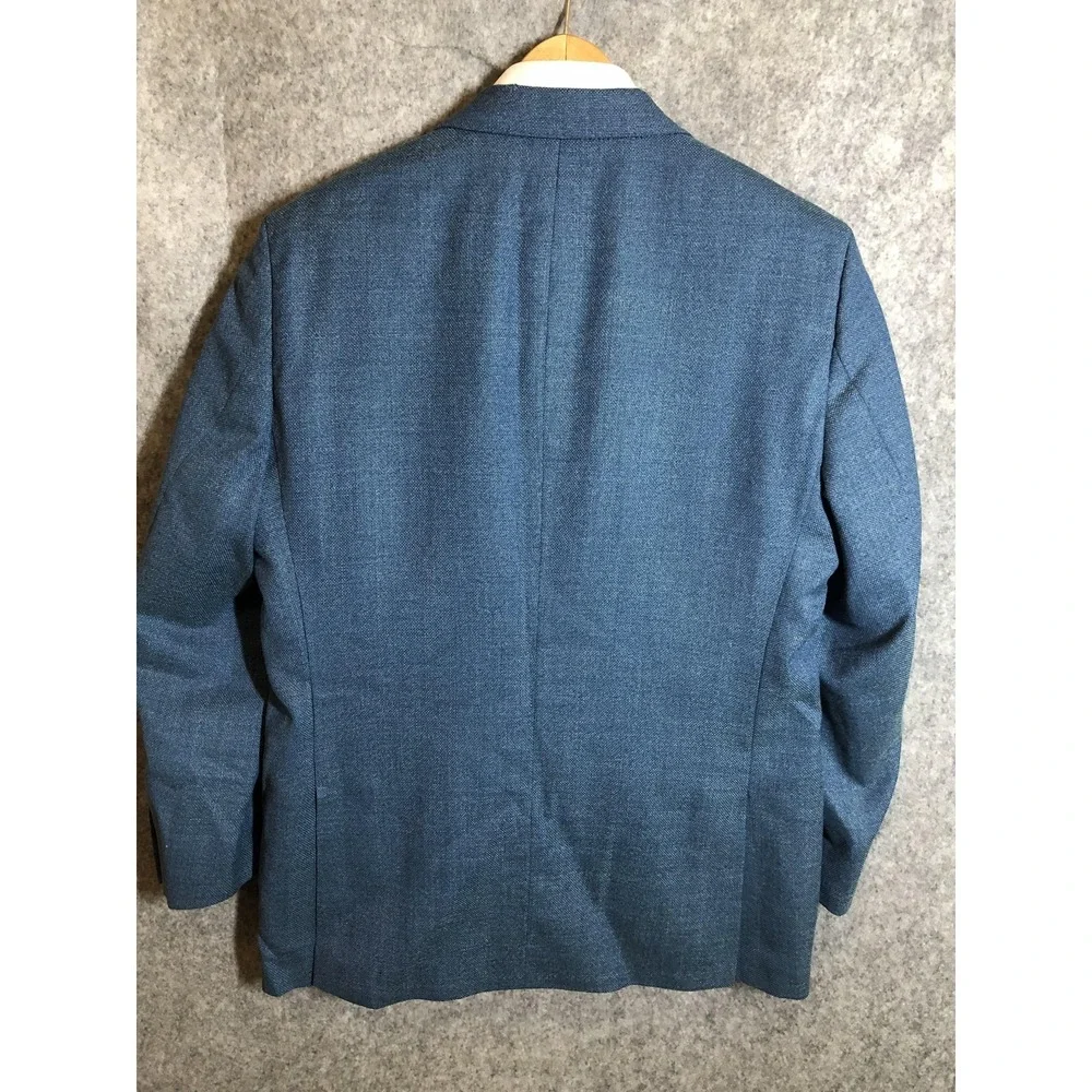 Coppley Blazer Mens 40 Short Blue Wool Sport Coat Jacket Career Casual Classic
